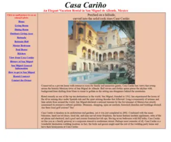 Casacarino.net(Casa Cariño) Screenshot