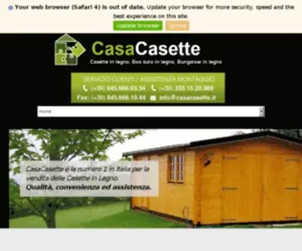 Casacasette.it(Casette in legno da giardino) Screenshot