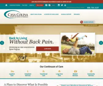 Casacolina.org(Casa Colina Hospital and Centers for Healthcare) Screenshot