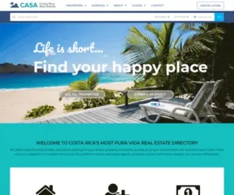 Casacostaricarealestate.com(CASA Costa Rica Real Estate) Screenshot