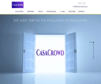 Casacrowd.com(Real Estate Blockchain) Screenshot