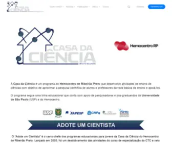 Casadaciencia.com.br(Casa da Ciência) Screenshot