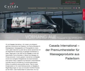 Casada.com(Massagesessel, Massagegeräte, Fitness Geräte, Hygiene Artikel) Screenshot