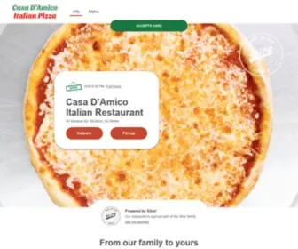 Casadamicoitalianpizza.com(Casadamicoitalianpizza) Screenshot