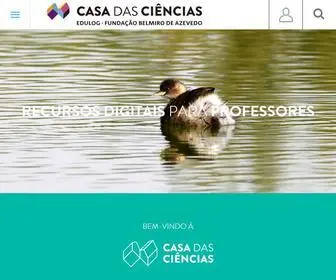 Casadasciencias.org(Casa das Ciências) Screenshot