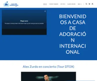 Casadeadoracionint.com(Casa de Adoracion Internacional) Screenshot