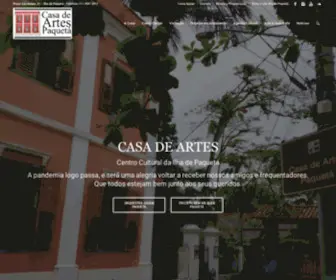 Casadeartespaqueta.org.br(PÁGINA INICIAL) Screenshot