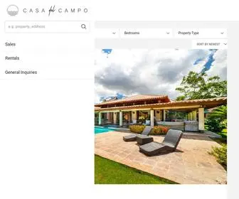 Casadecampo.com(Dominican Republic Luxury Real Estate) Screenshot