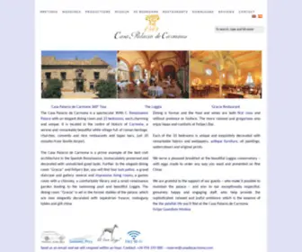 Casadecarmona.com(Casa Palacio de Carmona) Screenshot