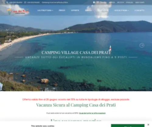 Casadeiprati.it(Campeggi Isola d'Elba) Screenshot