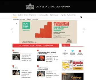 Casadelaliteratura.gob.pe(Casa de la Literatura Peruana) Screenshot