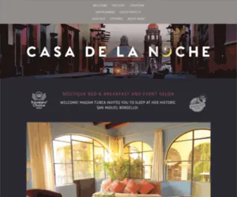 Casadelanoche.com(CASA DE LA NOCHE) Screenshot