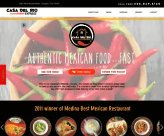 Casadelrioexpress.com(Authentic Mexican Food...Fast) Screenshot