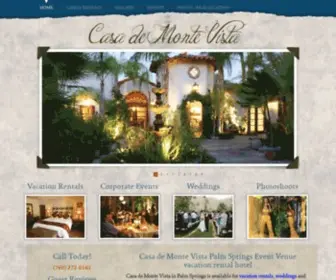 Casademontevista.com(Palm Springs Venue) Screenshot