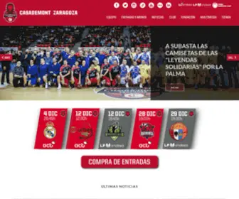 Casademontzaragoza.es(Basket Zaragoza) Screenshot