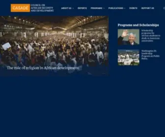 Casade.org(Council on African Security and Development) Screenshot
