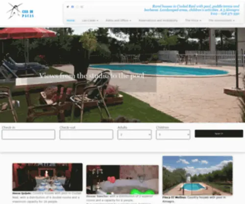 Casadepacas.com(Casas rurales con piscina en Ciudad Real) Screenshot