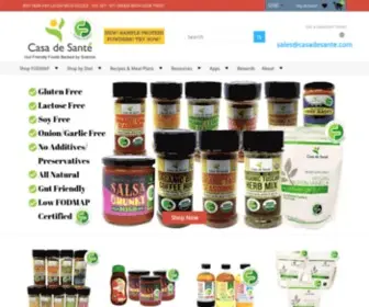 Casadesante.com(Low FODMAP foods & recipes) Screenshot