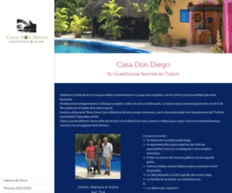 Casadondiegotulum.com.mx(Español) Screenshot