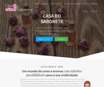 Casadosabonete.com.br(Tudo para sabonetes) Screenshot