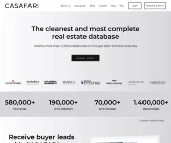 Casafari.com(Property Meta Search) Screenshot