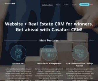 Casafaricrm.com(Casafari CRM Friendly Real Estate Software) Screenshot