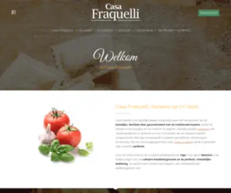 Casafraquelli.be(Casa Fraquelli Italiaans restaurant te Mol) Screenshot