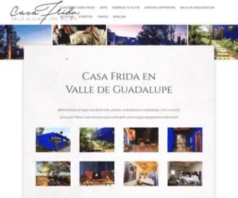 Casafridavalle.com(Valle de Guadalupe) Screenshot