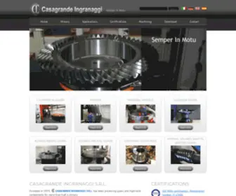 Casagrandeingranaggi.it(Ingranaggi esterni interni elicoidali rettificati) Screenshot