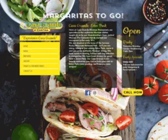 Casagrandemexicana.com(Mexican Food) Screenshot