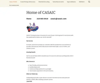 Casaic.com(Screen Printing) Screenshot