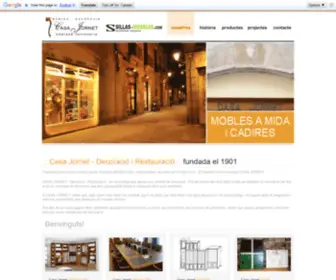 Casajornet.com(Casa Jornet decoracio i restauracio) Screenshot