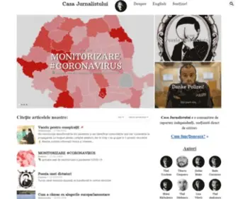 Casajurnalistului.ro(Homepage of) Screenshot