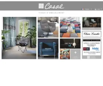 Casal.fr(Editeur de tissus d'ameublement) Screenshot