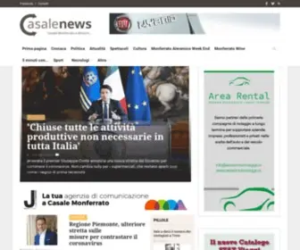 Casalenews.it(Casale News quotidiano web d'informazione di Casale Monferrato e dintorni) Screenshot