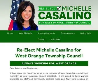 Casalinoforcouncil.com(Re-Elect Michelle Casalino for West Orange Town Council) Screenshot