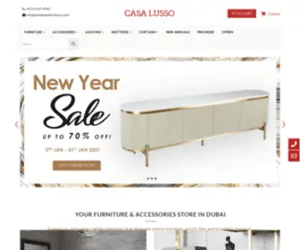 Casalussouae.com(Casa Lusso online store) Screenshot