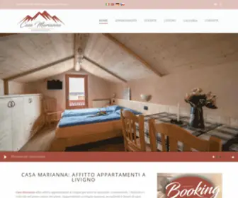 Casamariannalivigno.com(Affitto appartamenti a Livigno per tutte le necessità) Screenshot