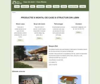 Casamaster.ro(Producator de case cu structura de lemn) Screenshot