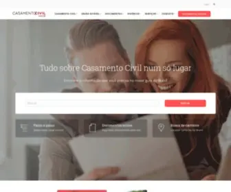 Casamentocivil.com.br(Tudo sobre Casamento Civil num só lugar) Screenshot