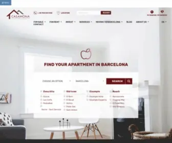 Casamona.com(Leading Real Estate Agency in Barcelona) Screenshot