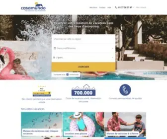 Casamundo.fr(Réservation d'appartements et de maisons de vacances en ligne) Screenshot