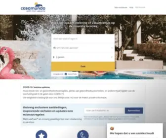 Casamundo.nl(Vind uw voordelige vakantiehuis of) Screenshot