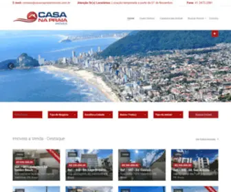 Casanapraiaimoveis.com.br(Casa na Praia Imóveis) Screenshot