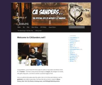 Casanders.net(The Website for Author C.A.Sanders) Screenshot