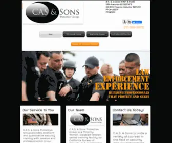 Casandsonsgroup.us(CAS & Sons) Screenshot