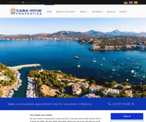Casanova-Immobilienmallorca.com(Real Estate on Mallorca) Screenshot
