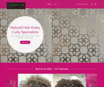 Casanovabeauty.com(Natural Hair Salon) Screenshot