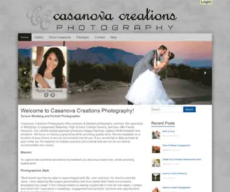 Casanovacreations.com(Tucson Wedding and Portrait Photographer) Screenshot