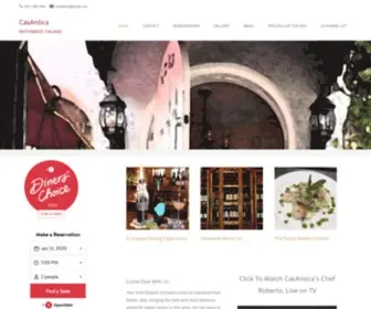 Casanticasrq.com(RISTORANTE ITALIANO) Screenshot